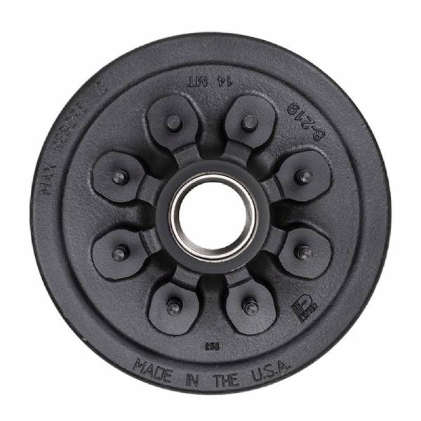 008-219-04 7000lb 8 on 6-1/2" Bolt Pattern 12" Brake Drum with 1/2" Lug Studs