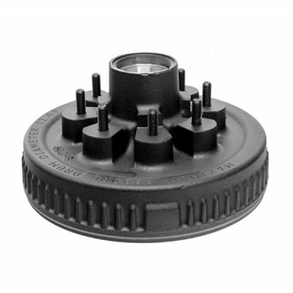 008-219-09 7000lb 8 on 6-1/2" Bolt Pattern 12" Oil Bath Brake Drum with 1/2" Lug Studs