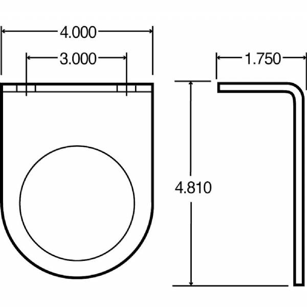 10729 Light Mount Bracket for 2-1/2" Round Grommet Lights #3