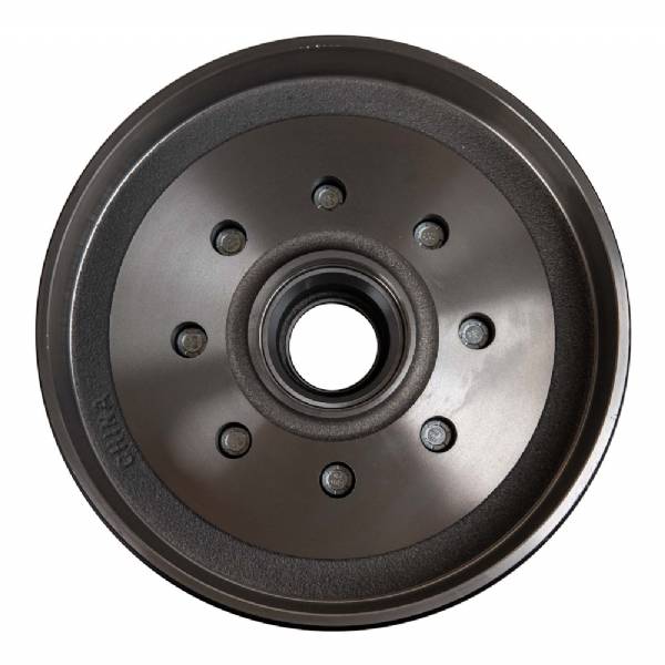 19-130 7000lb 8 on 6-1/2" Bolt Pattern 12" Pre-Greased Brake Drum Kit with 1/2" Lug Studs #4
