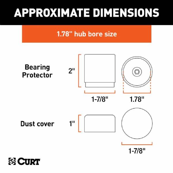 22178 1.78" Chrome Bearing Protector with Bra Set #2