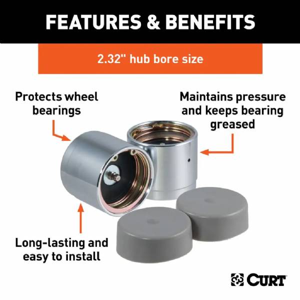22232 2.32" Chrome Bearing Protector with Bra Set #3