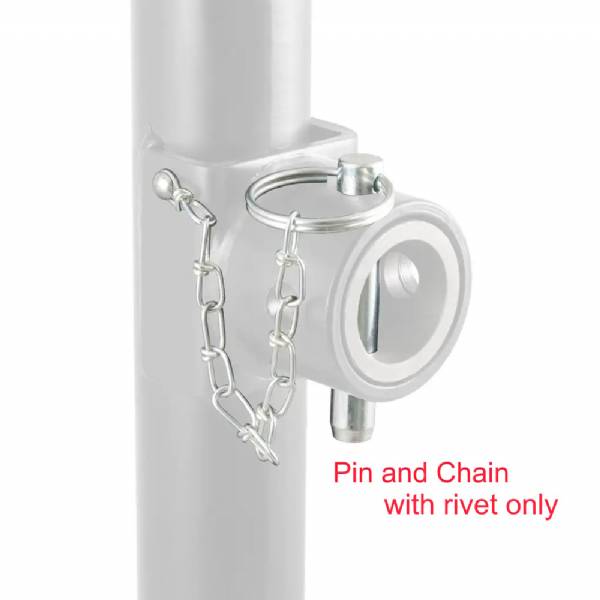 28934 9/16" x 4" Swivel Pin For Pipe Mount Trailer Jacks #2