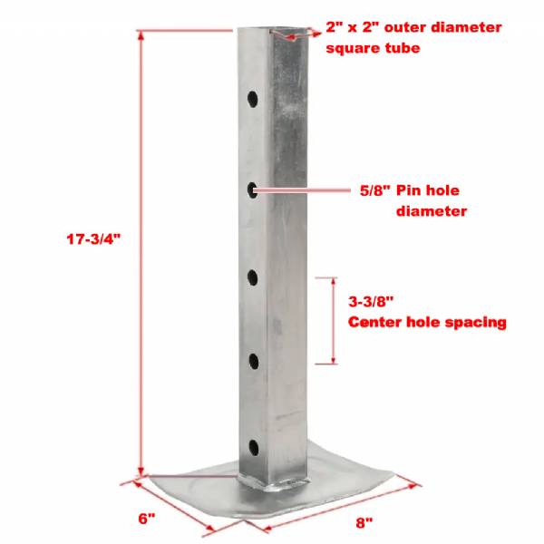28962 Replacement Trailer Jack Drop Leg #2