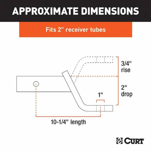 45040 7.5K 2" Drop Ball Mount #3