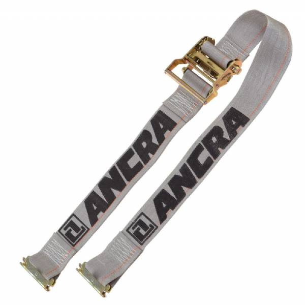 48672-14 2" x 16' Gray Ratchet Strap w/ E-Track Fittings