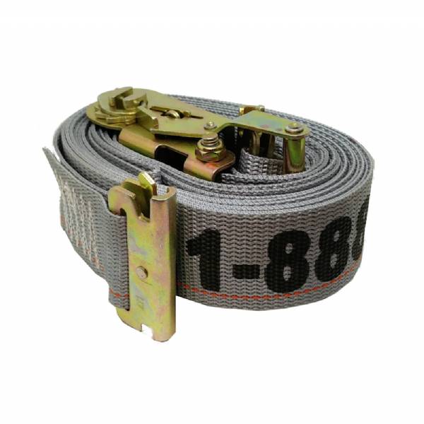 48672-14 2" x 16' Gray Ratchet Strap w/ E-Track Fittings #2