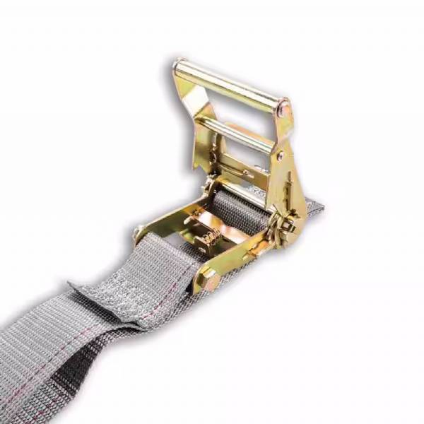 48672-14 2" x 16' Gray Ratchet Strap w/ E-Track Fittings #3