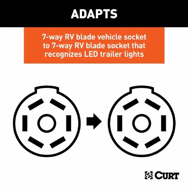57003 7-Way RV Blade Adapter to Recognize LED Trailer Lights #4