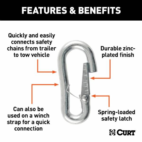 81277 7/16" Safety Chain Snap Hook #3