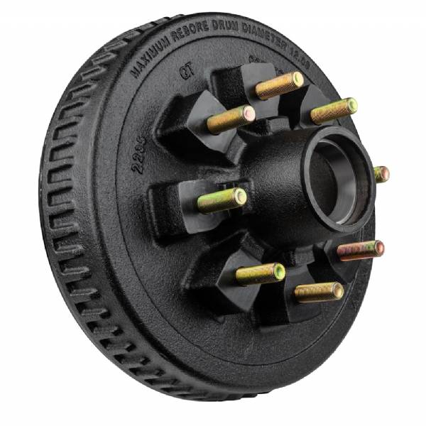 916HD865DRUM 7000lb 8 on 6-1/2" Bolt Pattern 12" Brake Drum with 9/16" Lug Studs #3