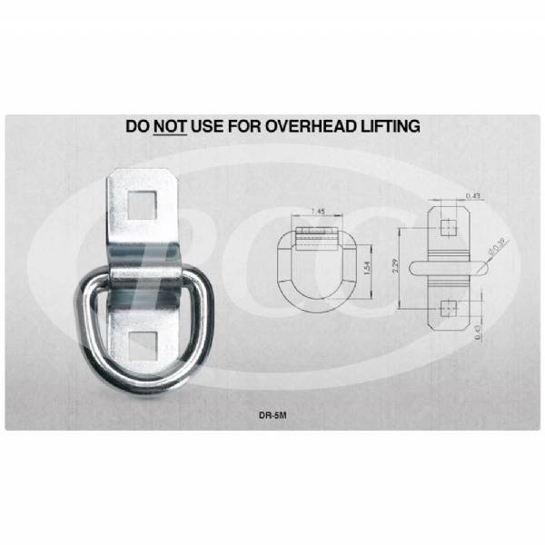 DR-5M Surface Mount D-Ring w/Bolt-On Bracket