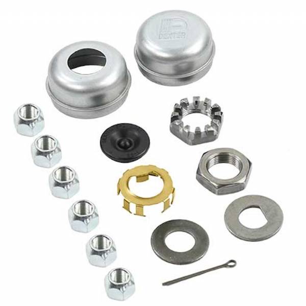 K08-201-2G 6000lb 6 on 5-1/2" Bolt Pattern 12" Pre-Greased Brake Drum Kit #5