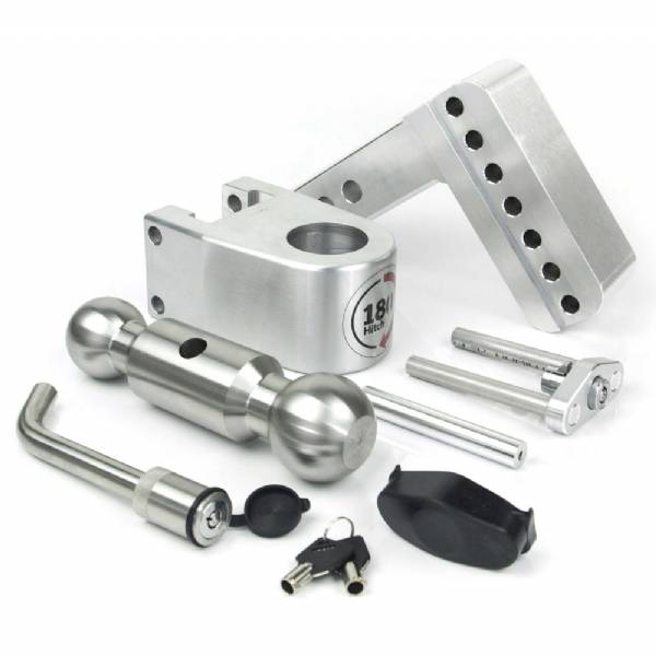 LTB4-2-KA 2" Shank - 4" Drop/5" Rise Stainless combo ball 180° Adjustable Hitch #3