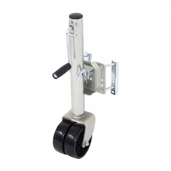 MJ-1500B-DWL 1500 lb Sidewind Bolt-on Marine Swivel Jack with Dual 6-inch Wheels
