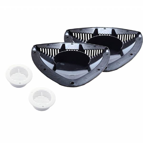 Q100-000 Arrow Style Sidewall Vent Kit - Black #4