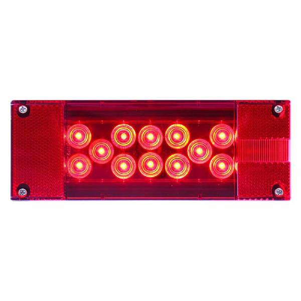 STL16RB Right Hand Rectangular Waterproof Red LED Stop/Turn/Tail Light Combo Over 80" #2