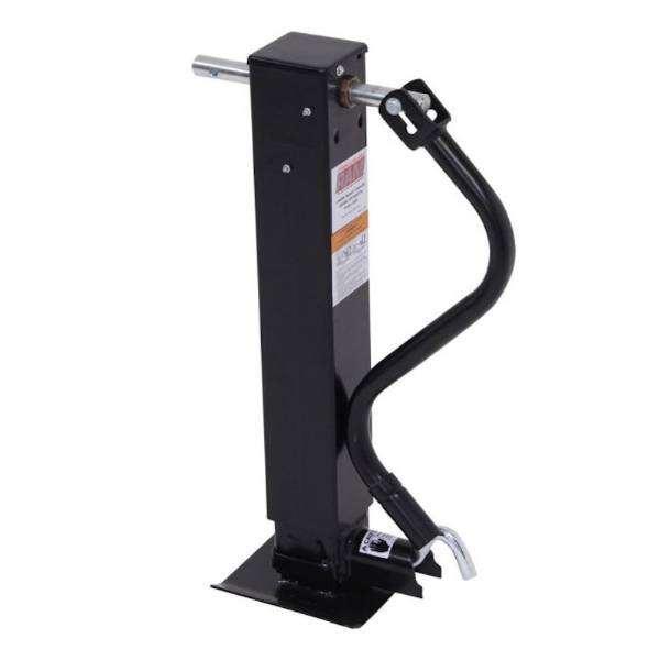 TJD-12000SP-R2 12000 lb Weld-On Square Tube Side-wind Jack with Spring Return Drop Leg