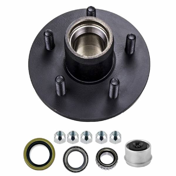 TR4108 3500lb 5 on 4-1/2" Bolt Pattern Hub Kit with 1-1/16" and 1-3/8" Bearing Set