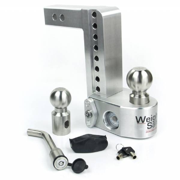 WS8-2-KA 2" Shank - 8" Drop/9" Rise Weigh Safe Adjustable Hitch w/Tongue Scale