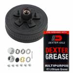 K08-247-1G 3500lb 5 on 4-1/2" Bolt Pattern 10" Pre-Greased Brake Drum Kit