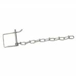 P11C 1/4" Safety Snapper Pin with 8" Chain